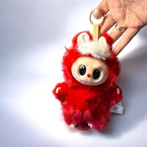 Custom Red Horse Fantasy Plushie Keychain